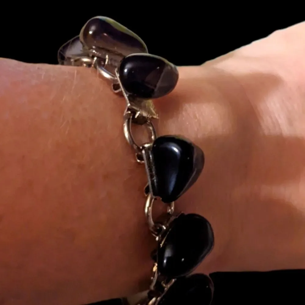 🤩 Vintage brown‎ and silver tone bracelet 🤩 2 for $20